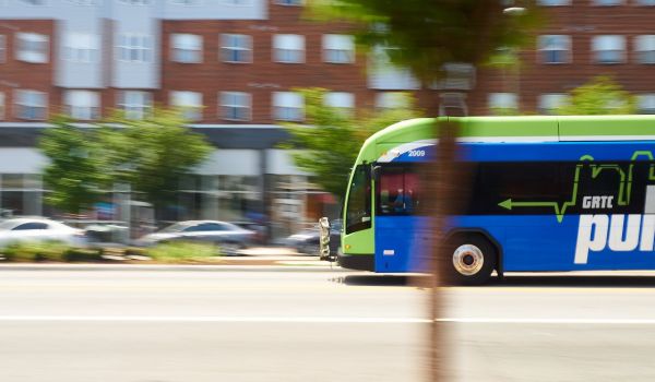 The GRTC bus in Richmond, Virginia