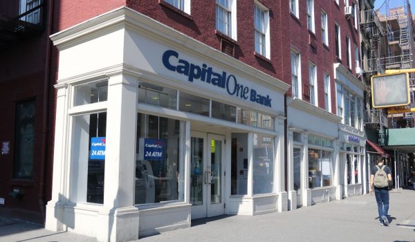 A Capital One bank branch in New York