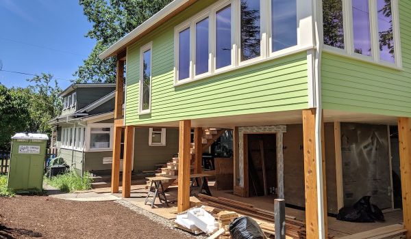 An ADU under construction in Oregon