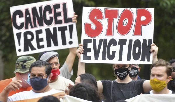 Anti-eviction protest