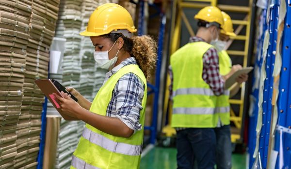 black female essential worker