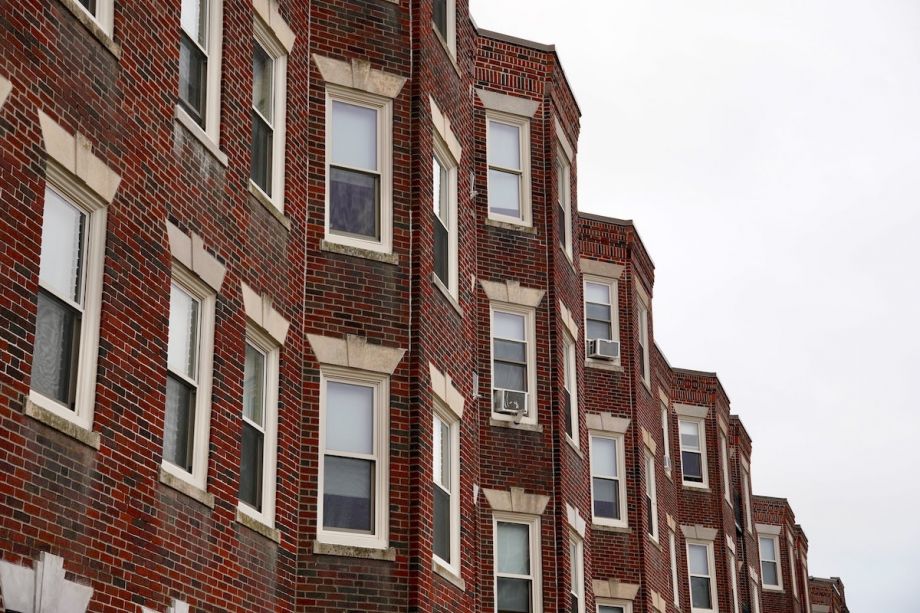 Row of apartments in Boston