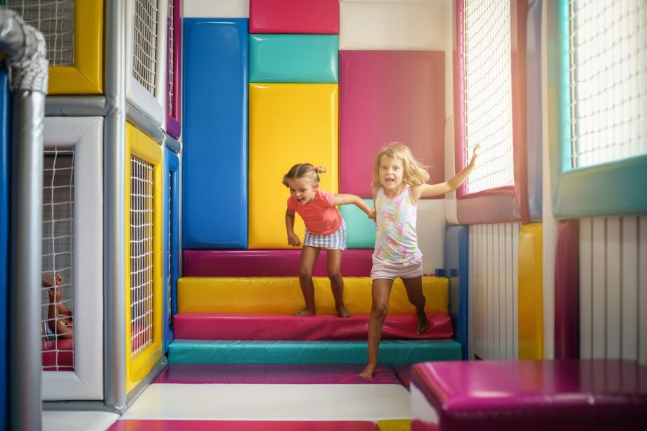 indoor playground with children playing