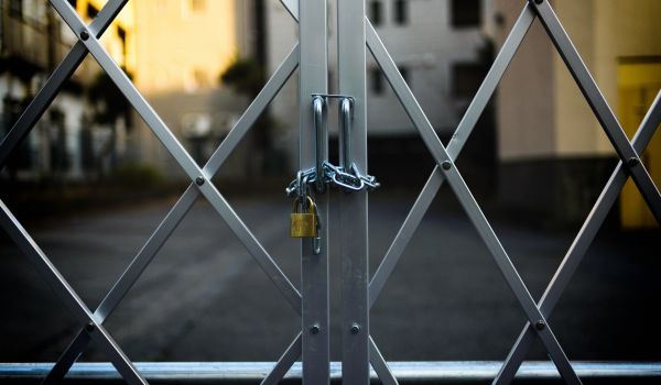 a locked gate