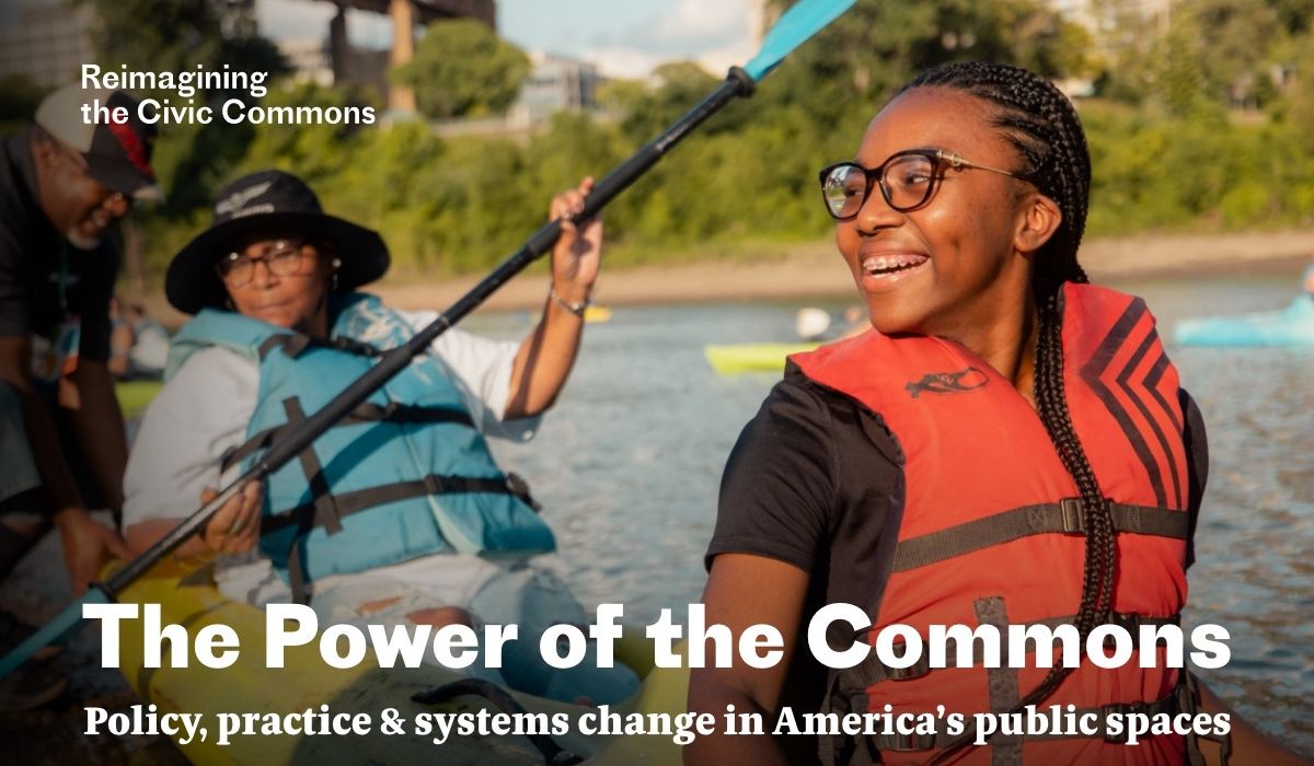 Promotional image for webinar that depicts two black women of contrasting ages riding in a boat.